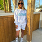 Miss Runway Bubble Sweatshirt White/Blue