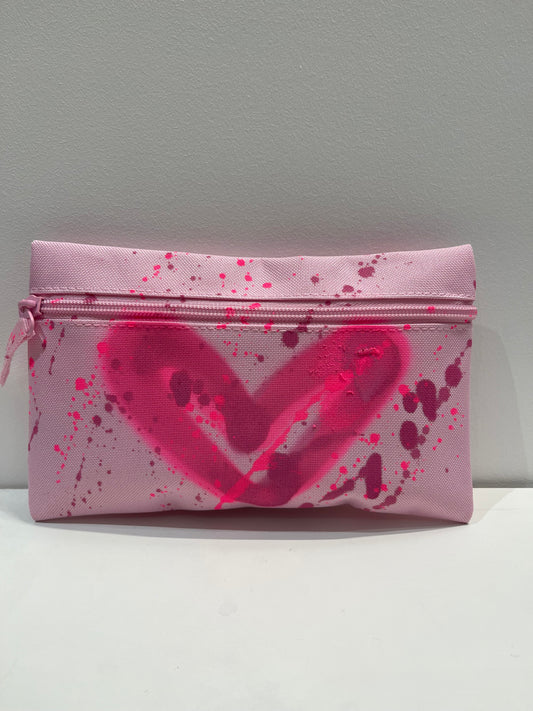 Pink Heart Pencil Case