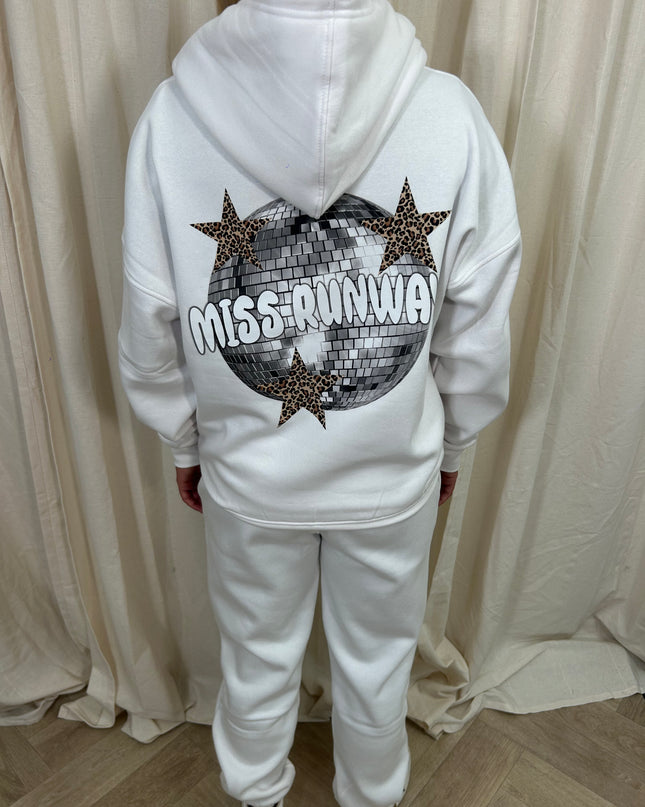 Miss Runway Glitter Ball Kids Hooded Tracksuit