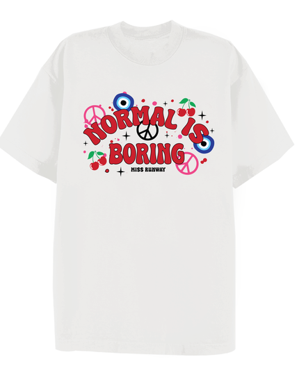 Normal Is Boring Printed T-shirt Adult