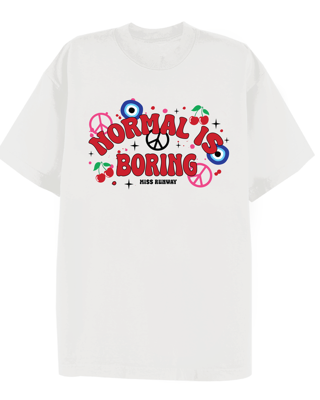 Normal Is Boring Printed T-shirt Adult