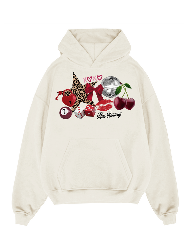 Leopard Star, Cherry, Lips Hoodie Adults