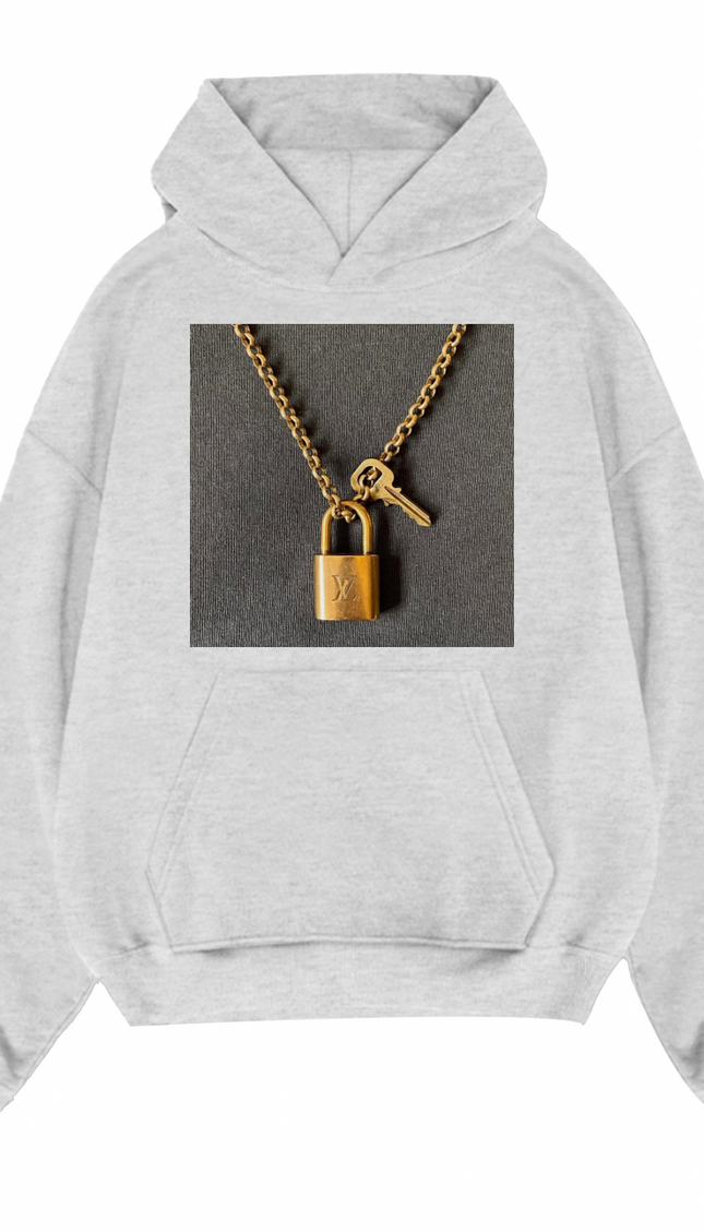 Padlock Chain Hoodie – adult printed hoodie by Miss Runway