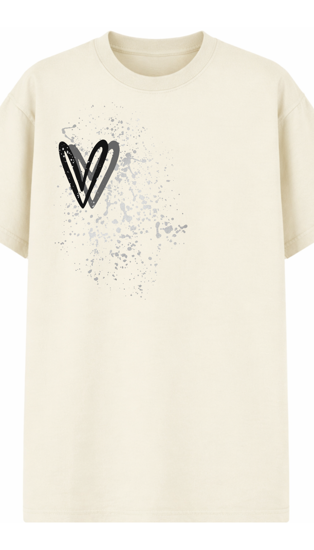Black Heart Printed T-shirt – image 6