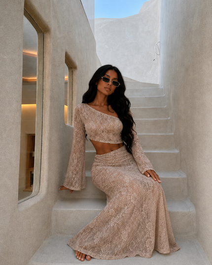 Sun-kissed Soleil Lace Co-ord Mocha (Pre order 28th June)