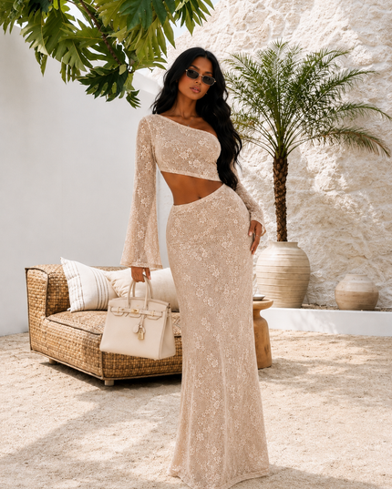 Sun-kissed Soleil Lace Co-ord Beige (Pre order 28th June)