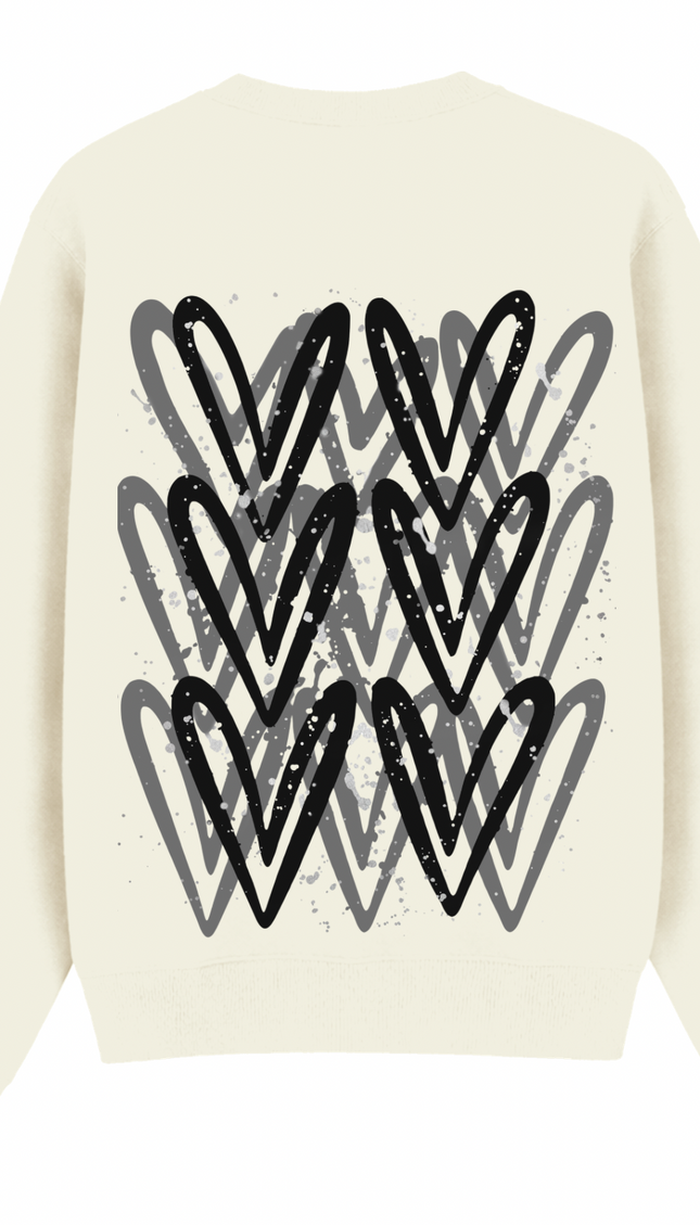 Black Heart Printed Sweatshirt – image 5