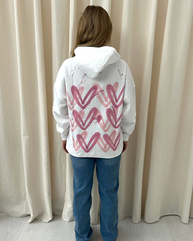 Pink Heart Hoodie