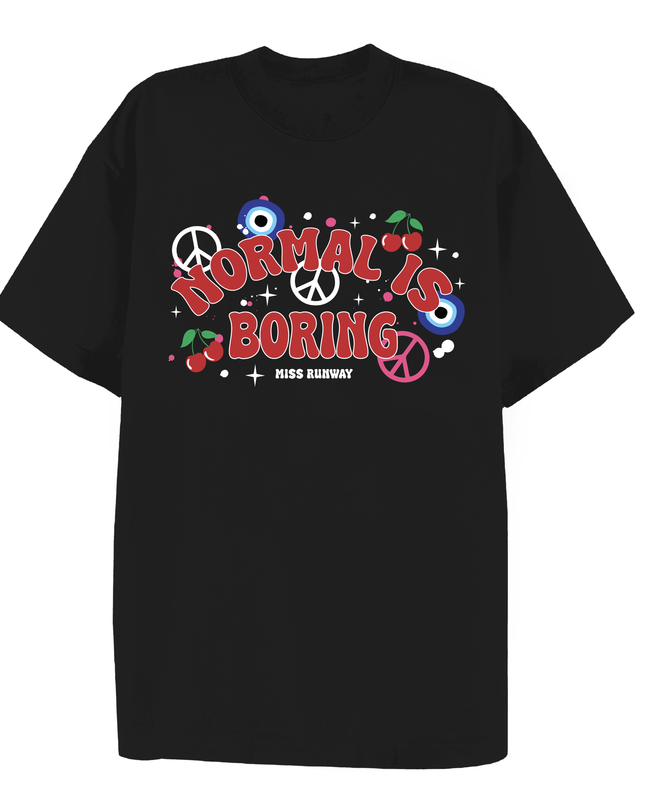 Normal Is Boring Printed T-shirt Adult