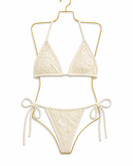 Sun-kissed Soleil Lace Bikini Cream (Pre order 28th June)