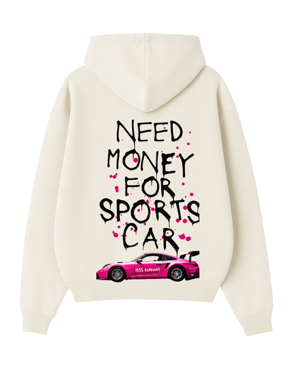 Need Money For Sports Car Pink Hoodie Kids