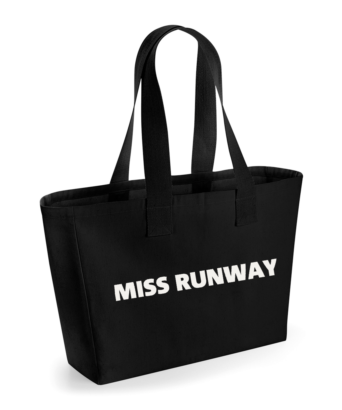 Miss Runway Tote Bag Black