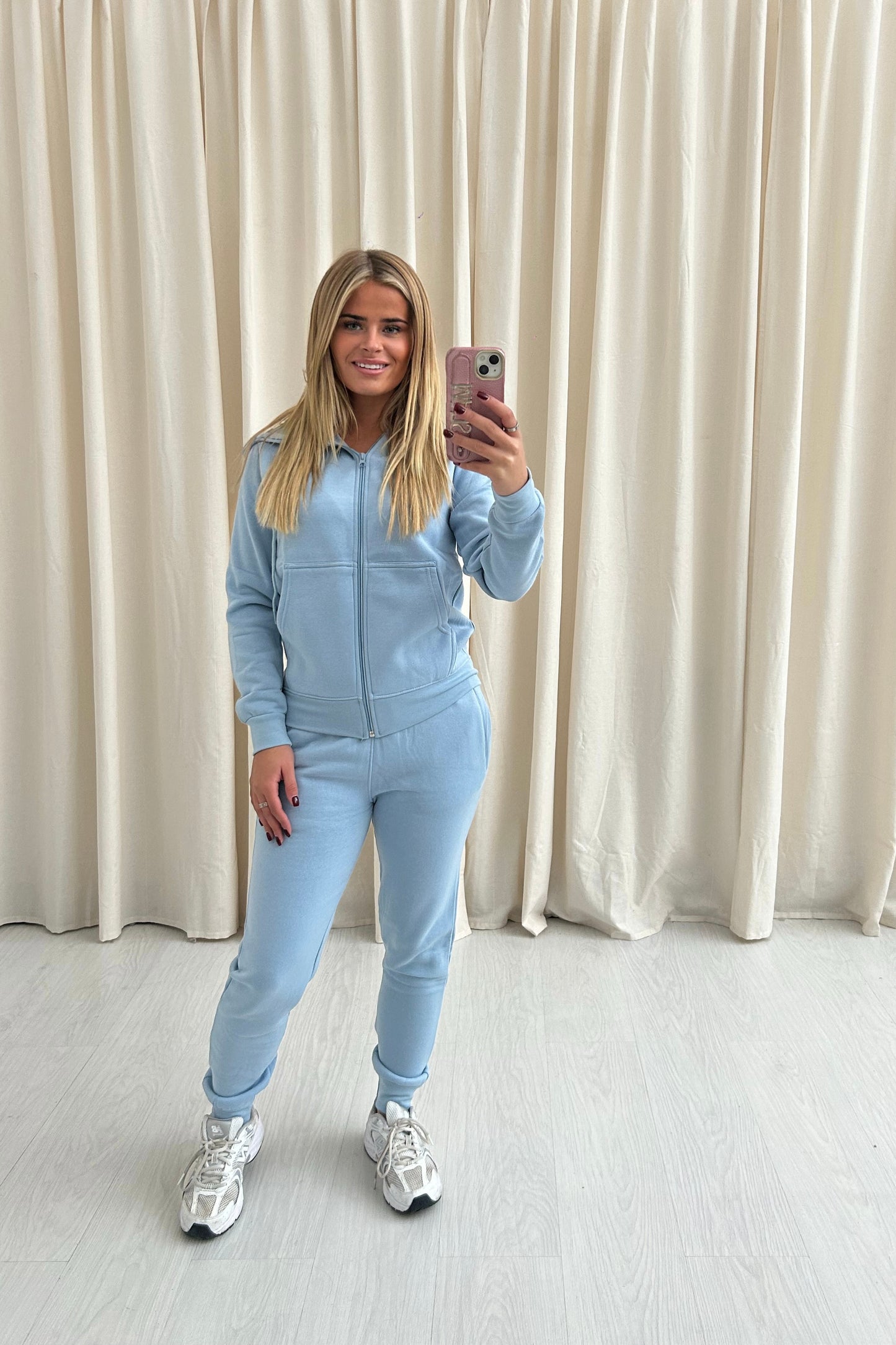 Ladies Full zip regular fit tracksuit Blue