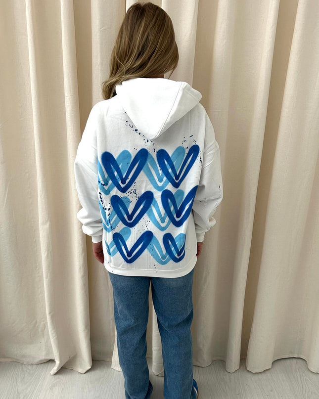 Royal Blue Heart Hoodie