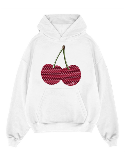 Zig Zag Cherry Hoodie Adults
