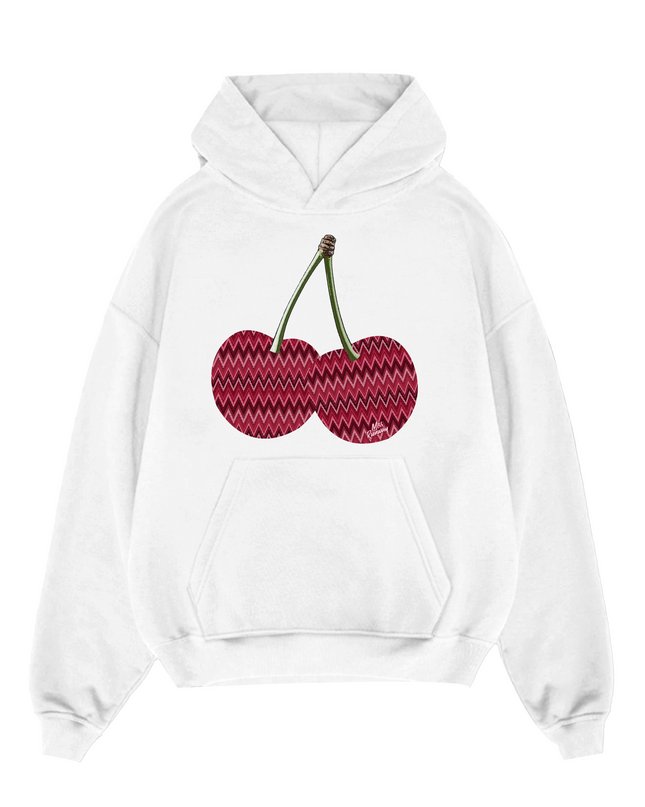 Zig Zag Cherry Hoodie Adults