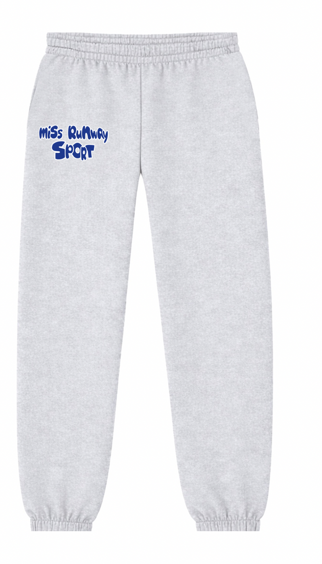 Miss Runway Sport Joggers Grey/Blue – adult printed joggers by Miss Runway