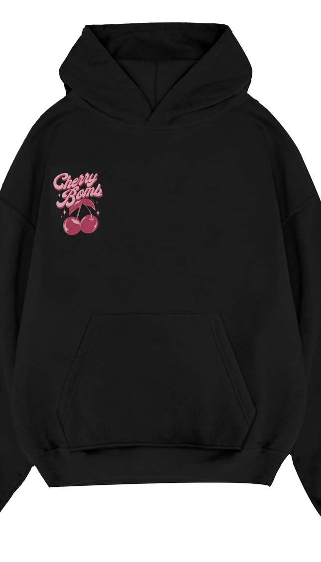 Cherry Bomb Pink Script Hoodie by Miss Runway – image 2