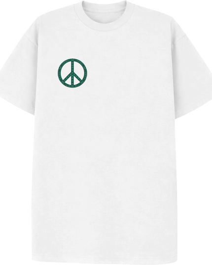 Paisley Peace T Shirt Green