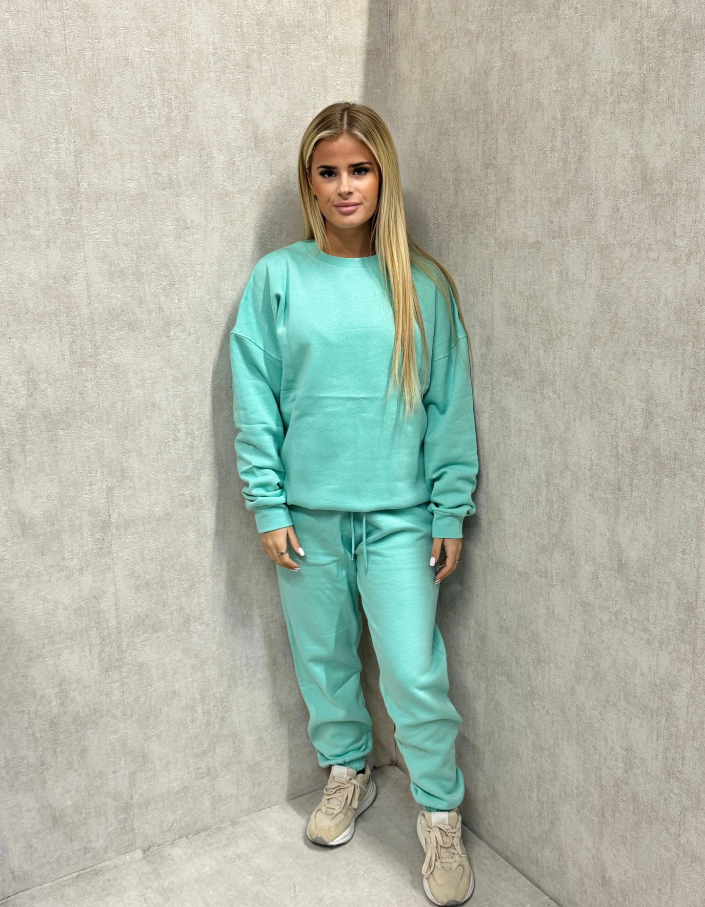 Oversized Sweatshirt Tracksuit Mint