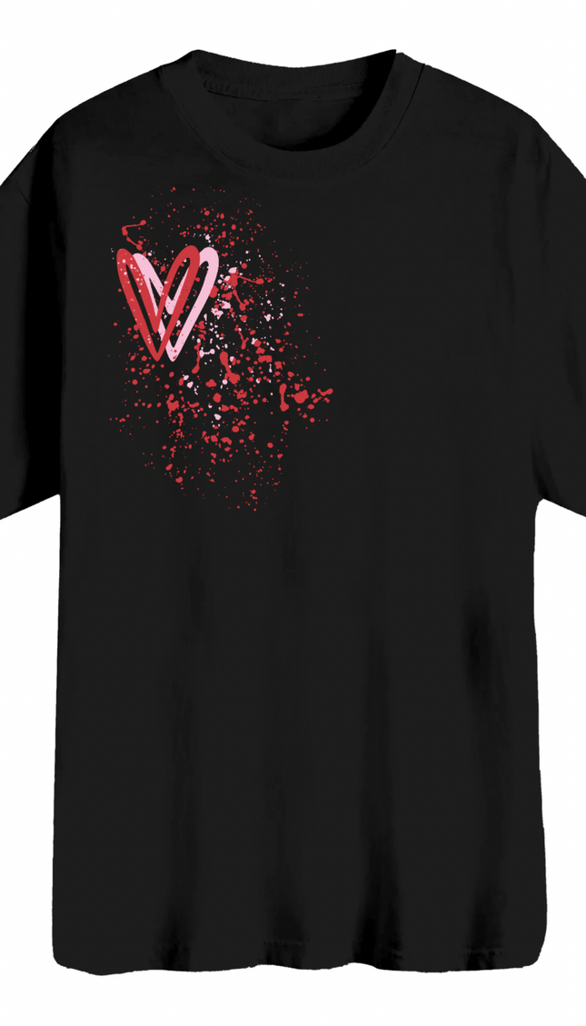 Pink/Red Heart Printed T-shirt – image 6