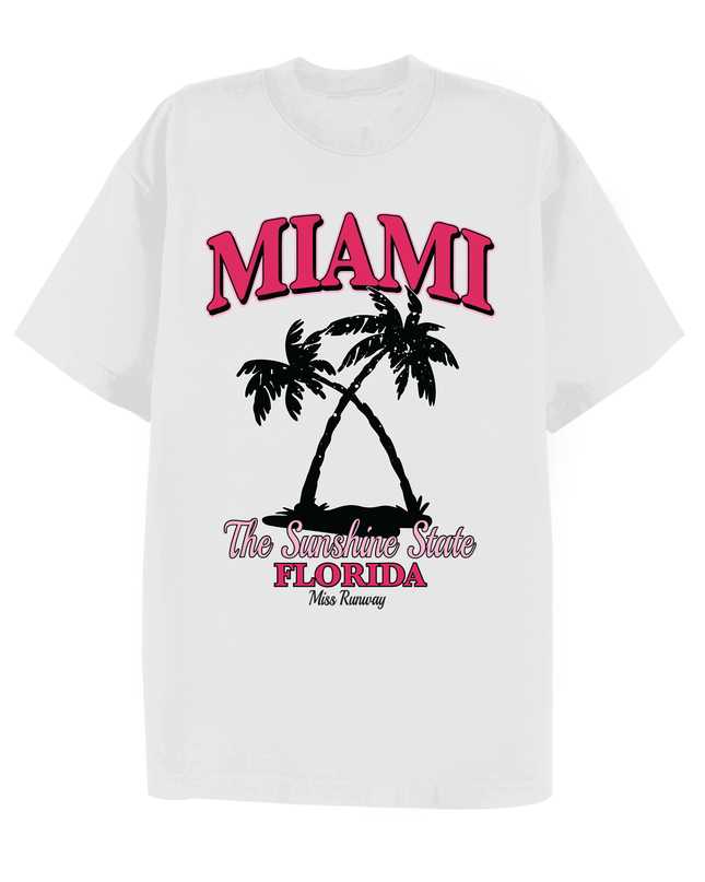 Miami Printed T-shirt Adult