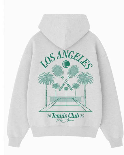 Los Angeles Tennis Club Hoodie Adult Ash Grey