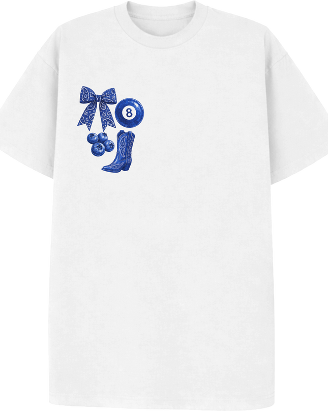 Paisley Reverie T-shirt Royal Blue