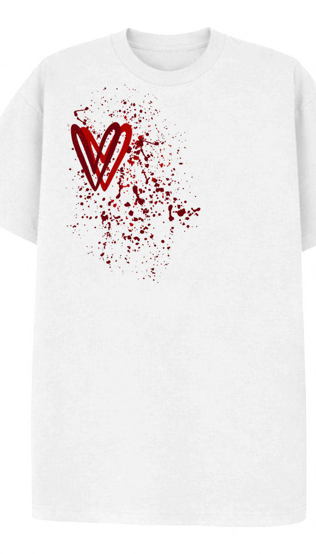 Red Heart Printed T-shirt – additional view