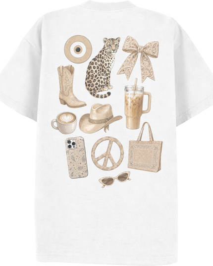 Paisley Reverie T-shirt Beige