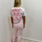 Cropped Pink Heart T-Shirt