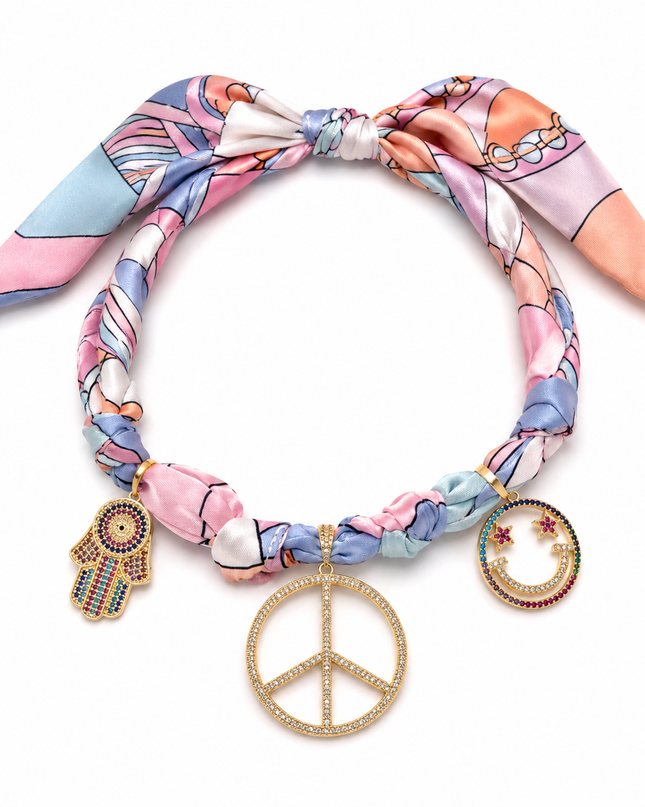 Endless Opulence Bandanna Choker Pastel