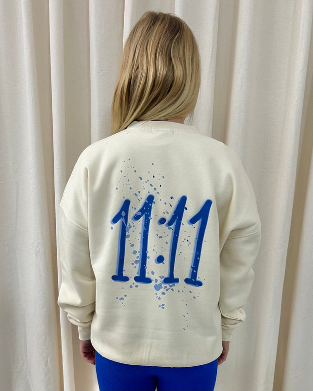 11:11 Printed Sweatshirt Adults