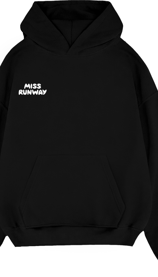Miss Runway Edit 1 Hoodie Black/White by Miss Runway – image 2