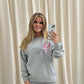 Multicoloured Leopard Print Sweatshirt Grey