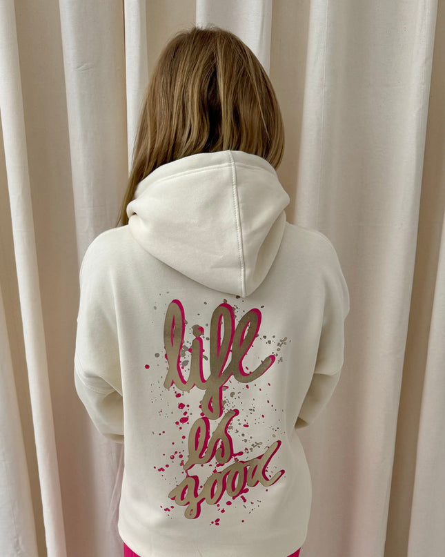 Life Is Good Printed Hoodie Adults