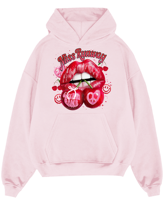 Miss Runway Cherry Lips Hoodie Adults