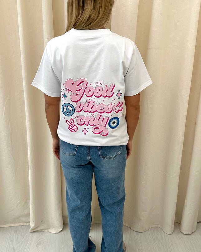 Good Vibes Only Printed T-shirt Adult