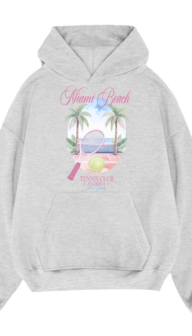 Miami Beach Tennis Club Hoodie by Miss Runway – image 2