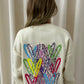 Multicoloured Leopard Print Sweatshirt Cream