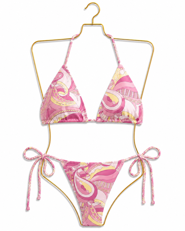 Endless Opulence Mesh Bikini Pink & Lemon (Pre order 15th June)