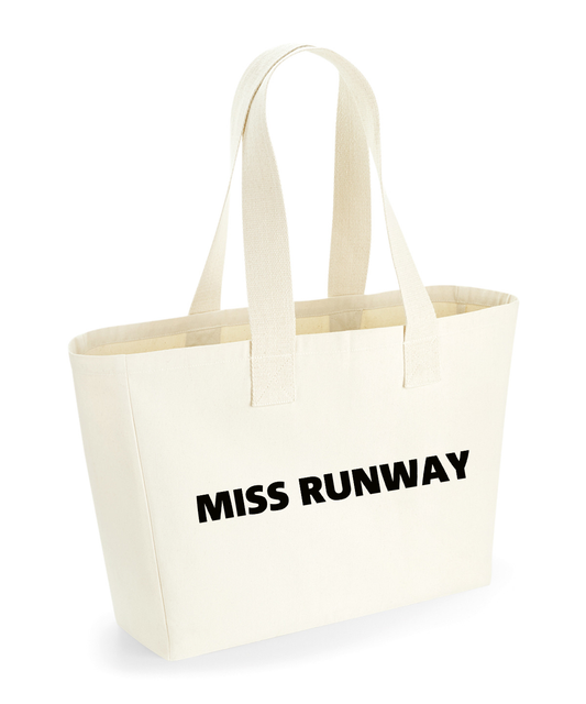 Miss Runway Tote Bag Cream
