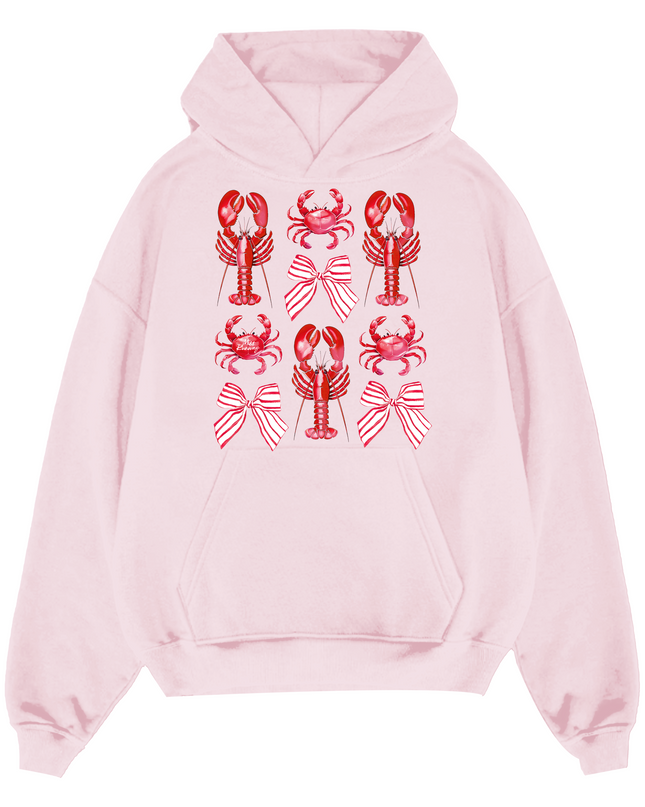 Lobster Bow Hoodie Adults