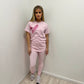 Pink Heart Pink T-Shirt And Legging Set