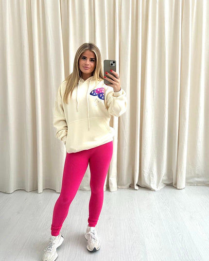 Peace & Love Printed Hoodie & Leggings Adults