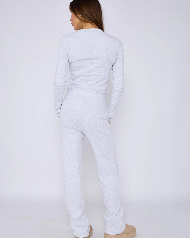 Button Loungewear Co ord Ash Grey