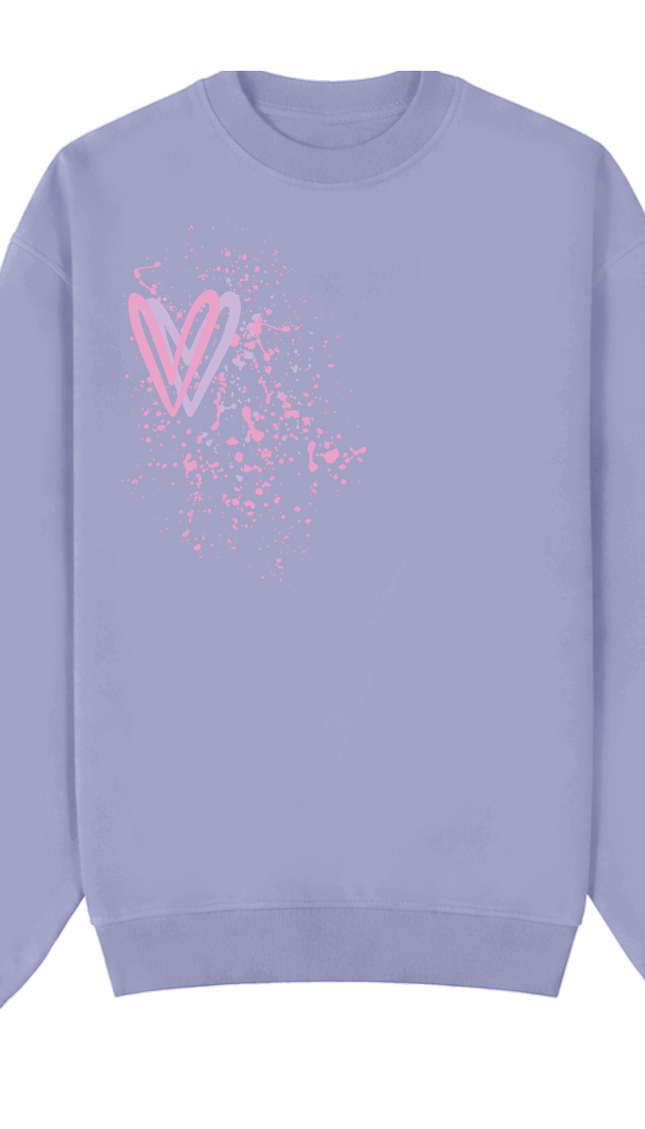 Pastel Heart Printed Sweatshirt – image 12