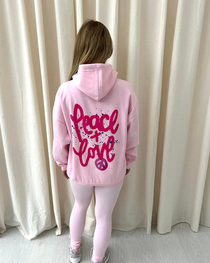 Peace & Love Printed Hoodie & Leggings Adults