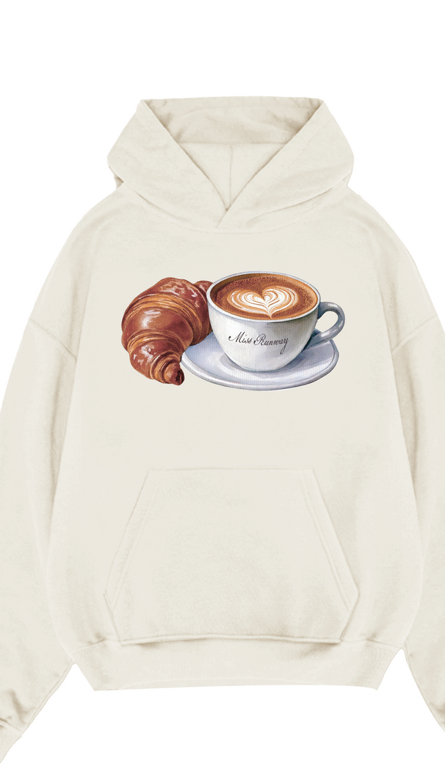Miss Runway Coffee Hoodie – adult printed hoodie by Miss Runway