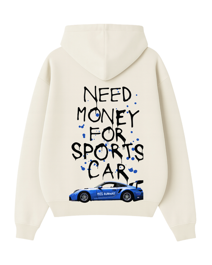 Need Money For Sports Car Royal Blue Hoodie Adults